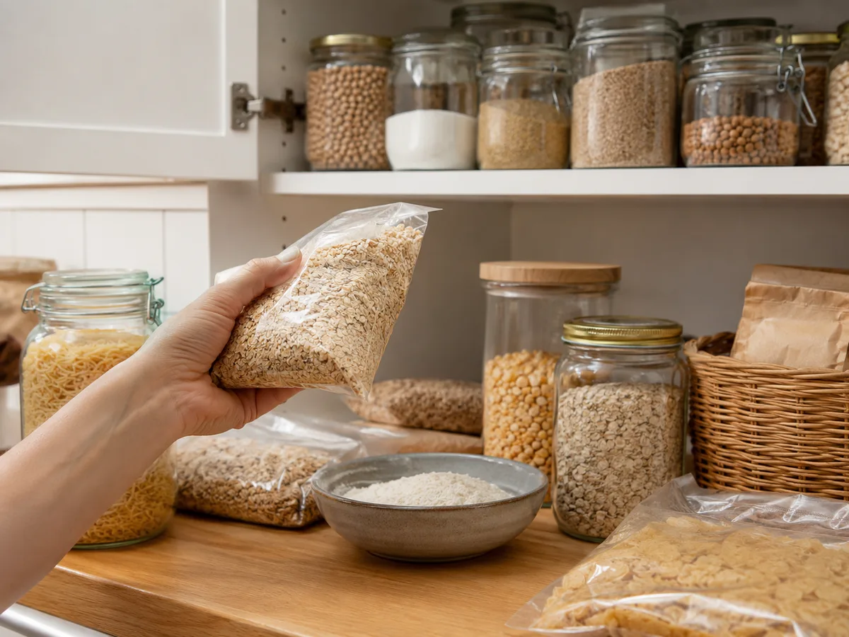 Vorratsschränke ausräumen und verdächtige Produkte gezielt prüfen