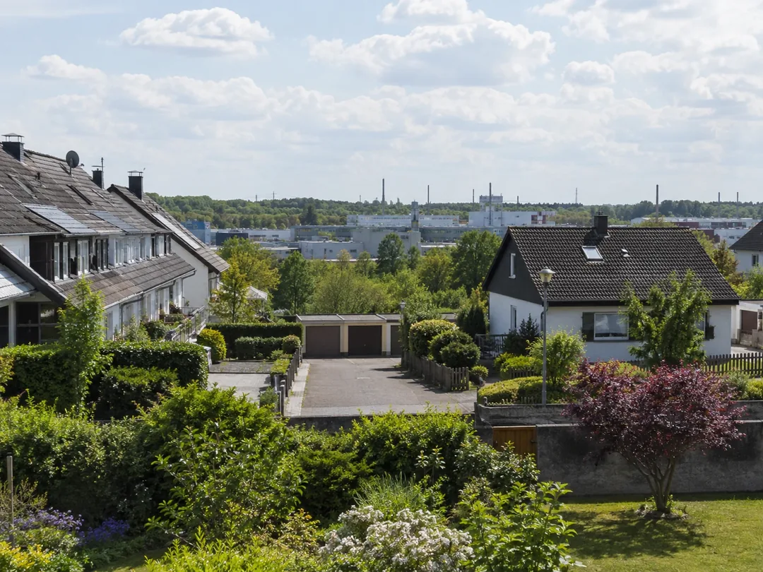 Typisches Wohn- und Gebäudeumfeld in Langenfeld