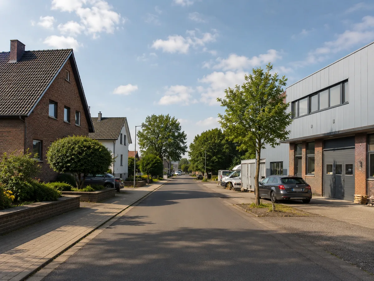 Servicegebiet mit Wohn- und Gewerbeobjekten in der Region